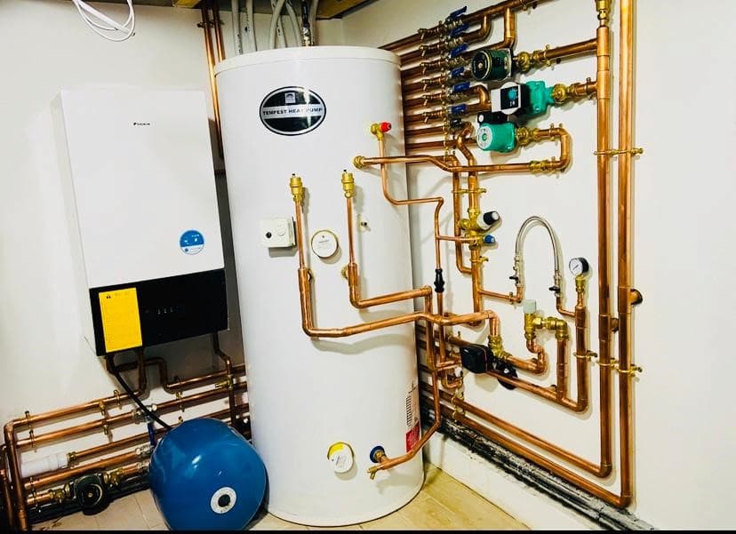 Large boiler installation