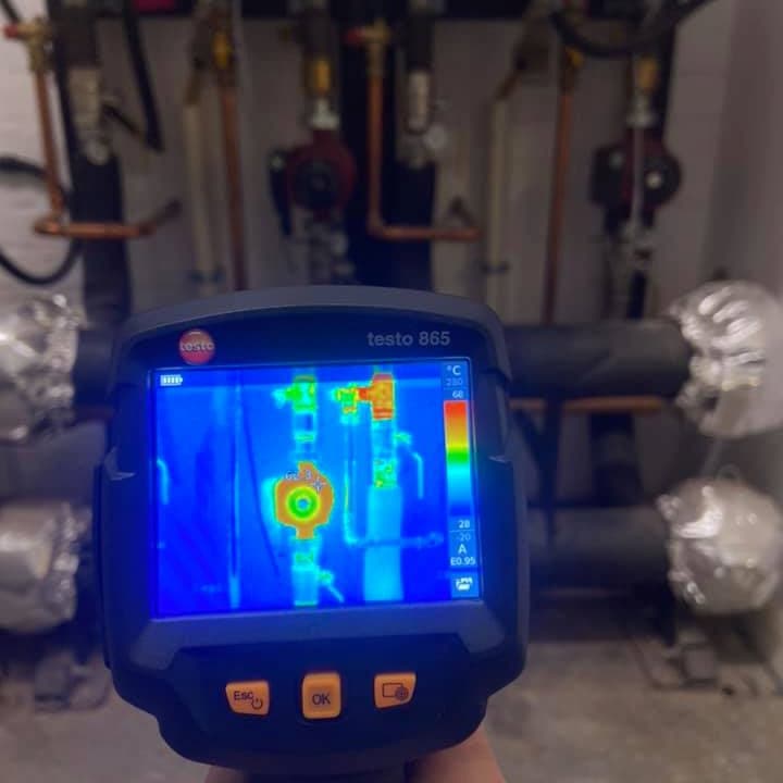 Thermal imaging of piping